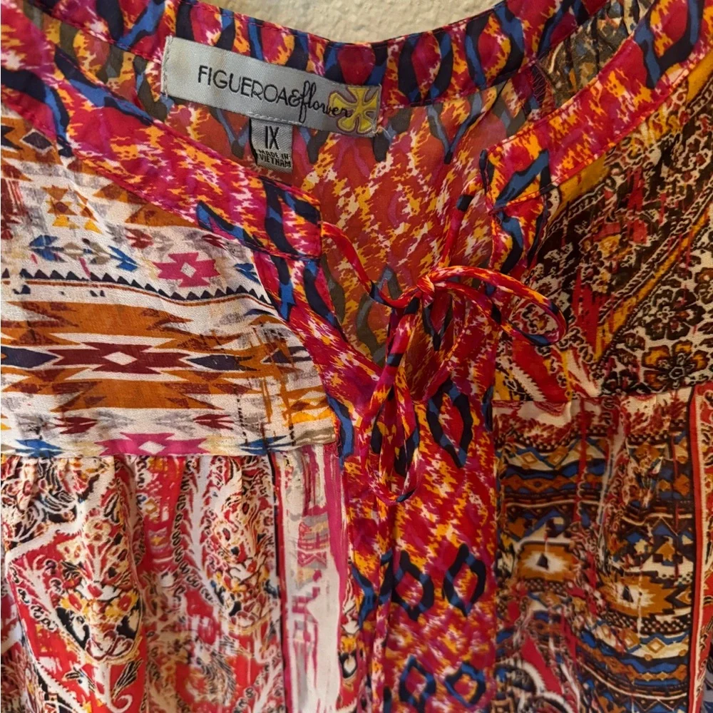 Bohemian Multicolor Blouse - Picture 3 of 3